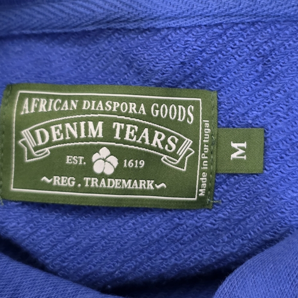 Blue and White Floral Men's Sweater - Picture 2 of 10